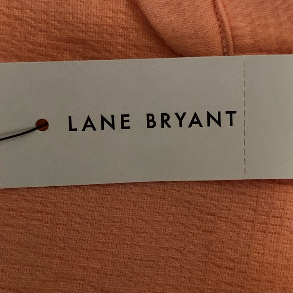 Lane Bryant coral Cap Sleeve Knit Top Size-14/16 - Picture 10 of 12